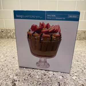 Living Quarters - Glass Trifle Bowl, Used 1 or 2 Times, Great Condition!